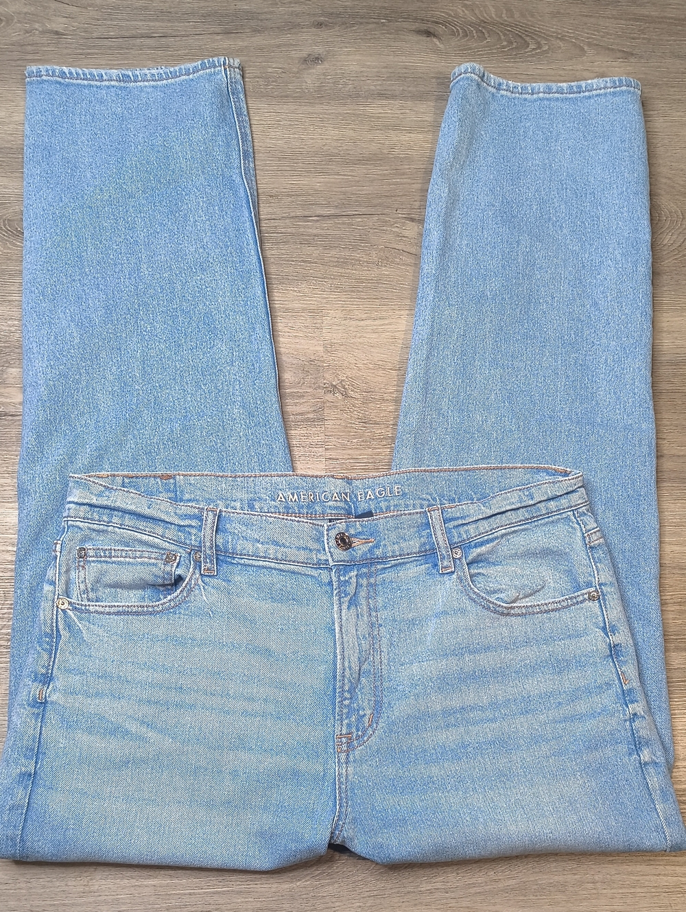 S1187 Super High Rise Straight w/30.5" Inseam American Eagle Women's Size 14